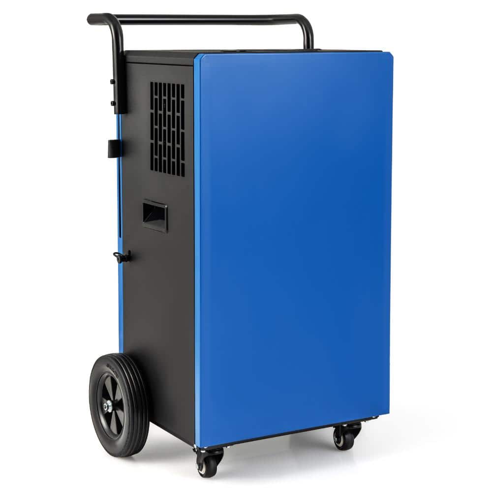 Bunpeony 215 pt. Commercial Dehumidifier for Spaces up to 8,000 sq. ft. with 24H Timer and Wheels in Blue (1)