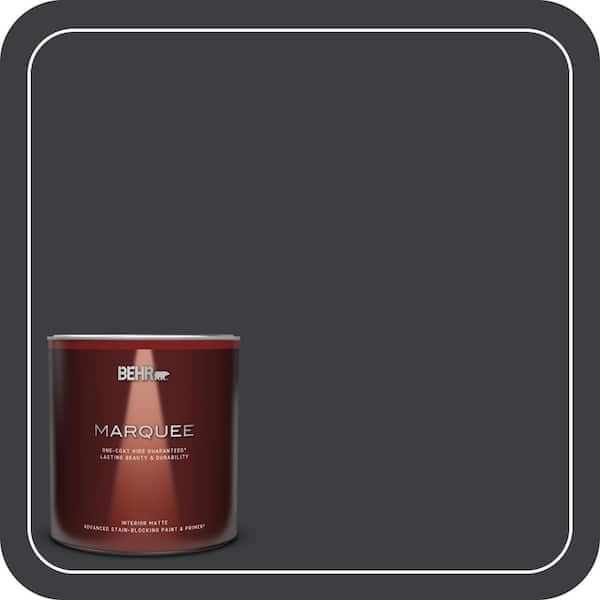 BEHR PREMIUM PLUS #ECC-25-3 Obsidian Stone Flat Low Odor & Primer (4)