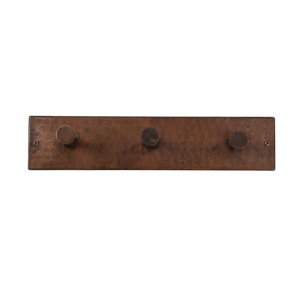 Premier Copper Products Hand Hammered Copper Triple Robe Hook in Oil Rubbed Bronze (2)
