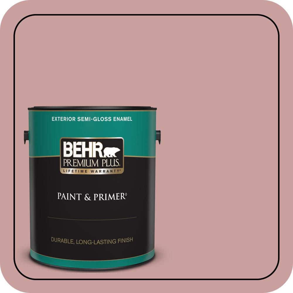 BEHR PREMIUM PLUS 1 gal. #MQ1-13 Lady Guinevere Semi-Gloss Enamel Exterior Paint & Primer