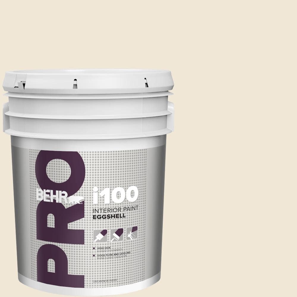 BEHR PRO 5 gal. #710C-1 Parchment Paper Eggshell Interior Paint