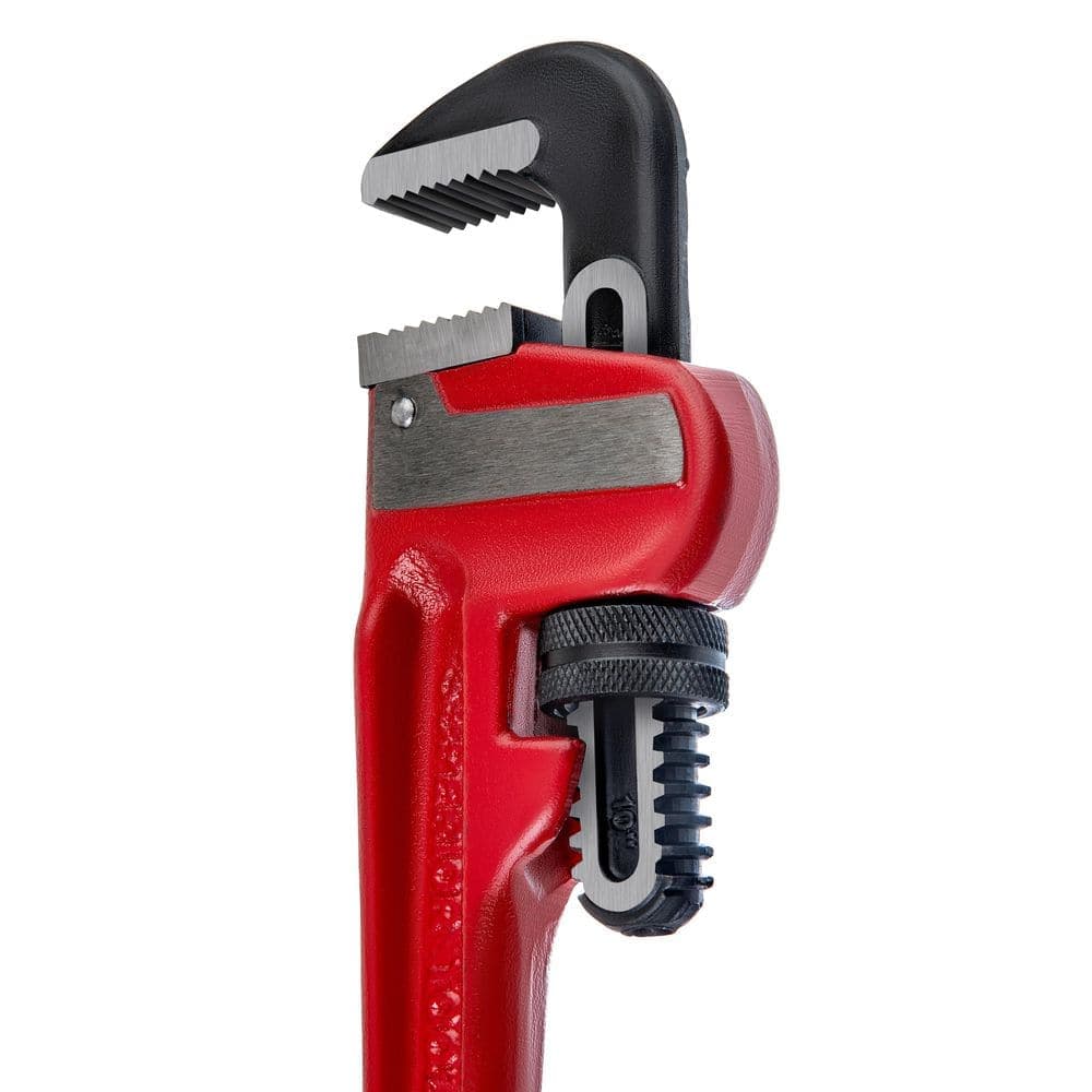 Superior Tool 10 in. Heavy-Duty Straight Cast-Iron Pipe Wrench (2)