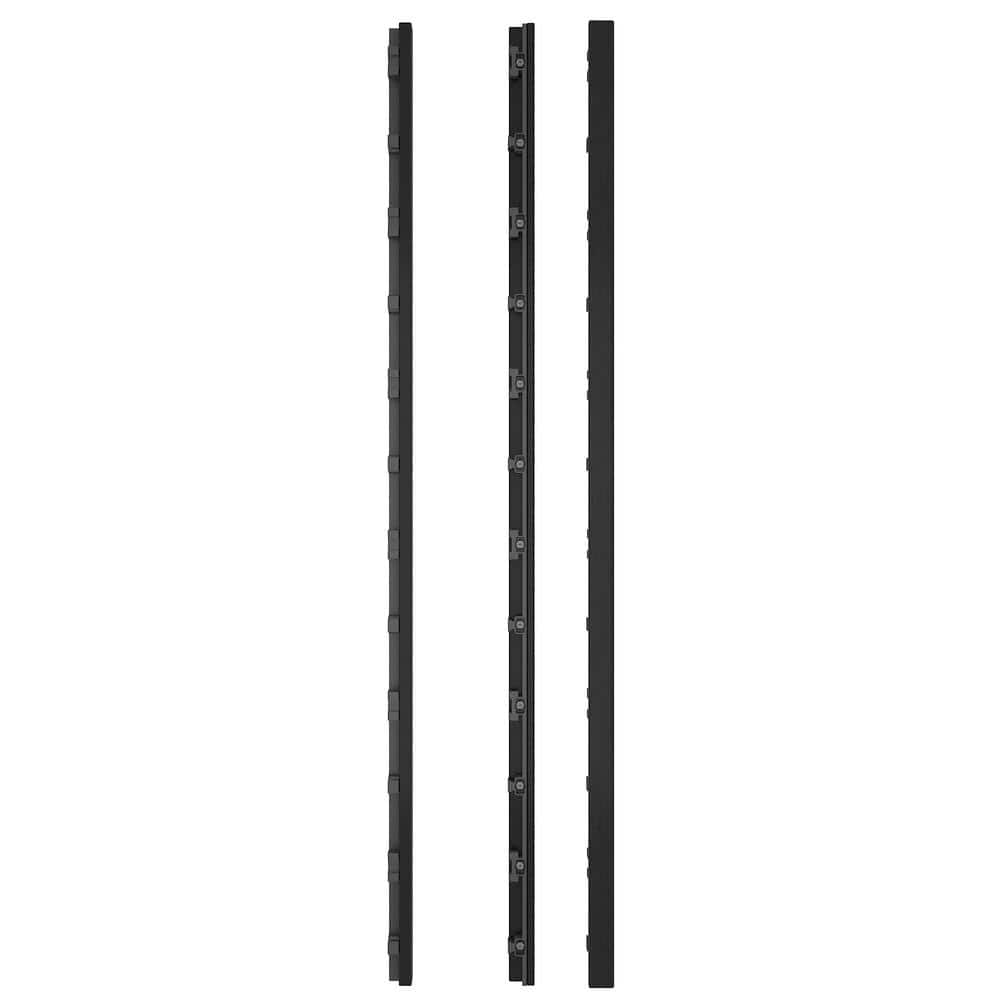 NewTechWood 1/12 ft. 3 ft. Quick Deck Composite Deck Tile Straight Trim (2-Pieces/Box) (4)