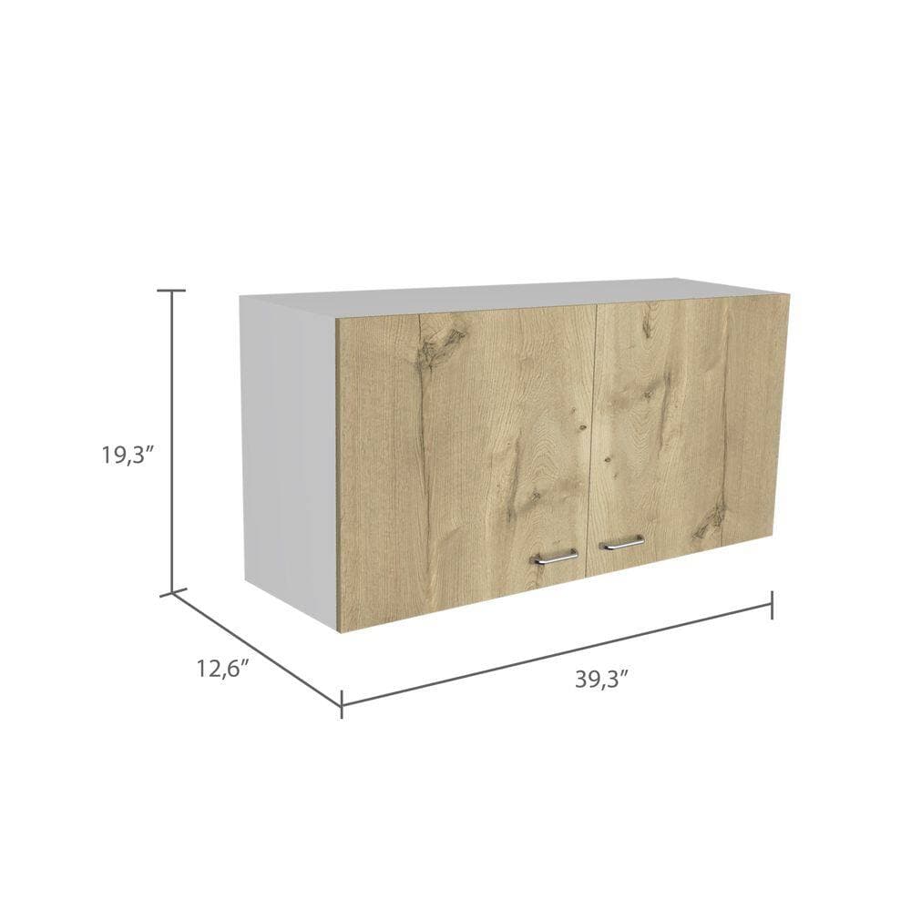Tahanbath 39.30 in. W x 12.60 in. D x 19.30 in. H Bathroom Storage Wall Cabinet in Multi-color with 2 Shelves and 2 Door (3)