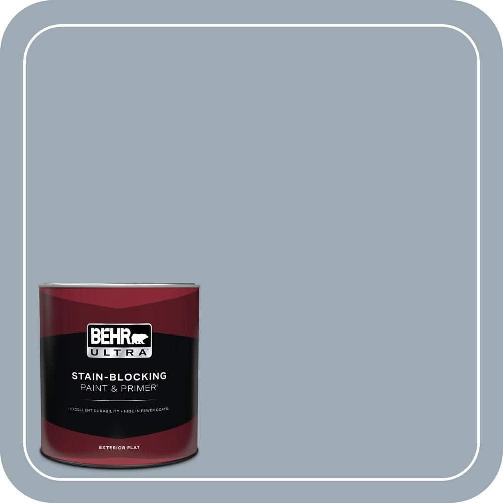 BEHR ULTRA 1 qt. #T13-6 Twilight Flat Exterior Paint & Primer