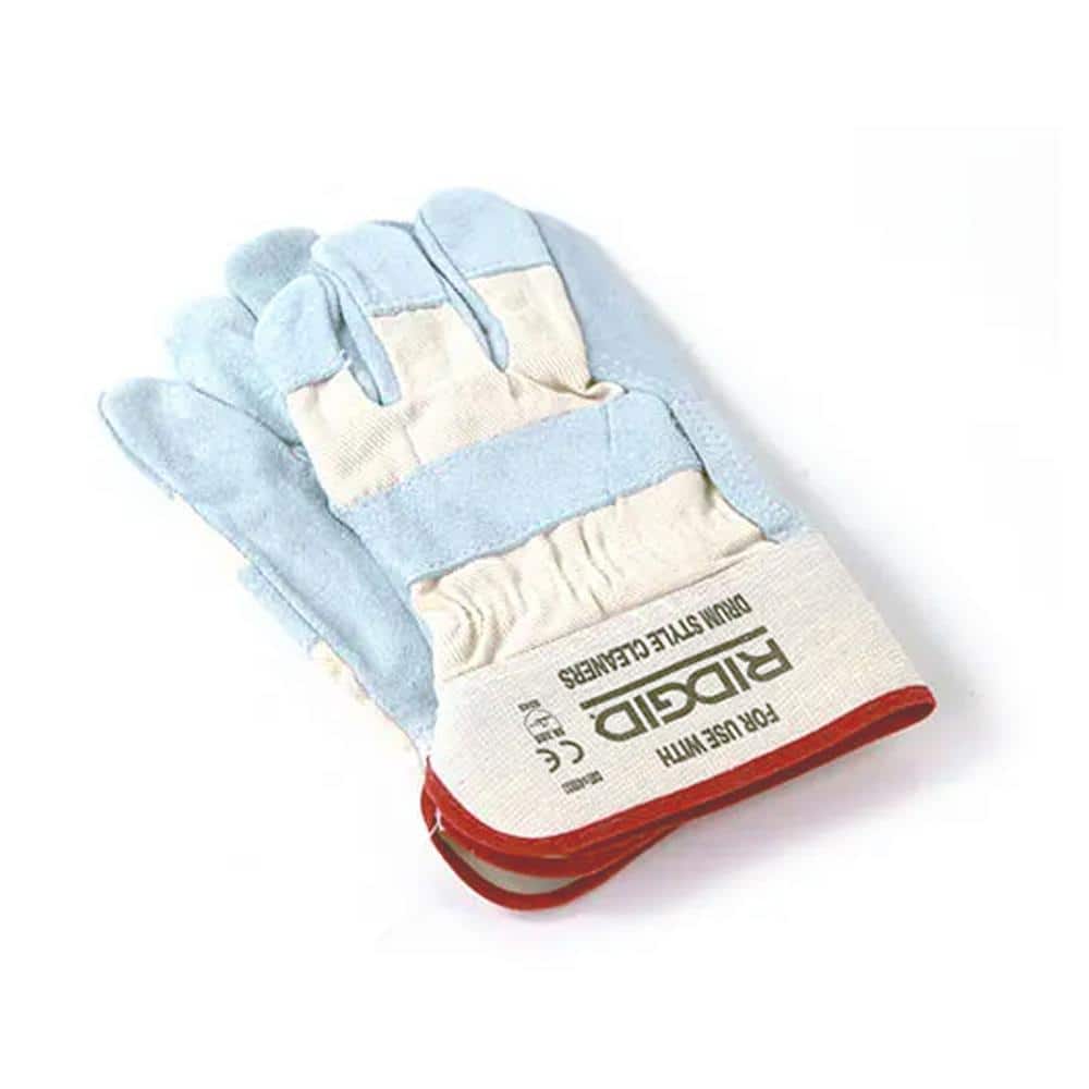 RIDGID Leather Sewer/Drain/Pipe Inspection, Remediation and Cleaning Gloves (Includes 1-Pair) (2)