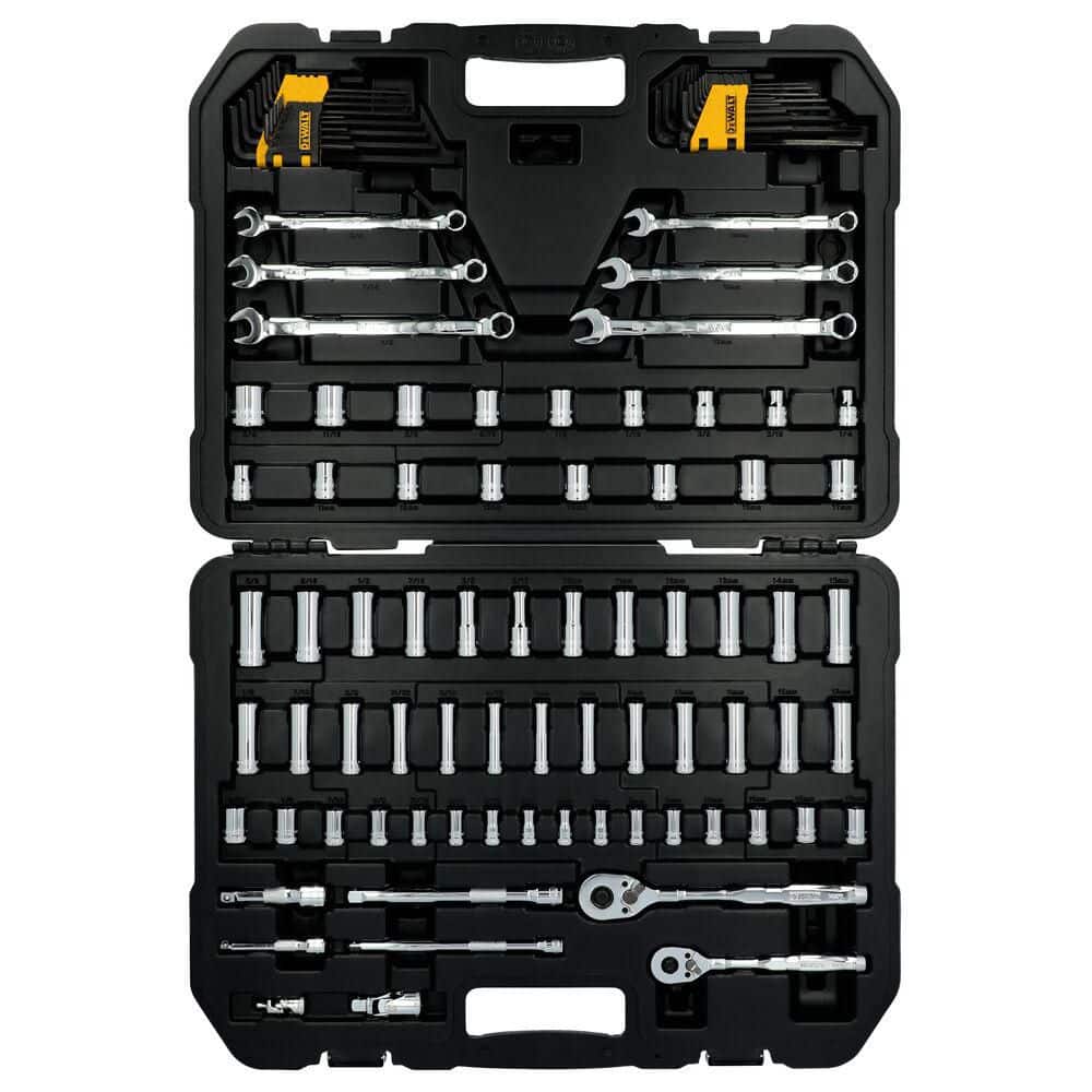 DEWALT Toughseries 100-Pieces Mechanics Tool Set for 1/4 in. and 3/8 in. Drive with Hard Shell Carrier (1)