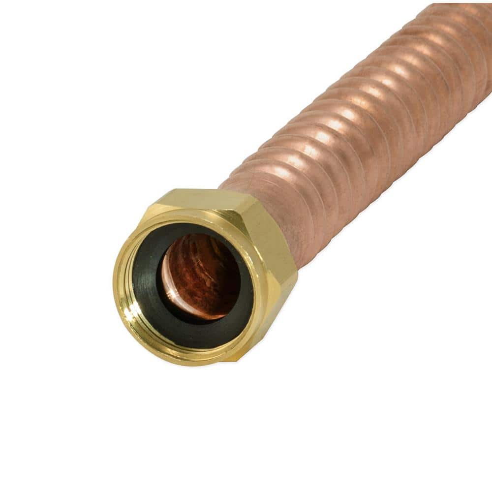EASTMAN 3/4 in. FIP x 3/4 in. FIP Copper Water Heater Connector (2)