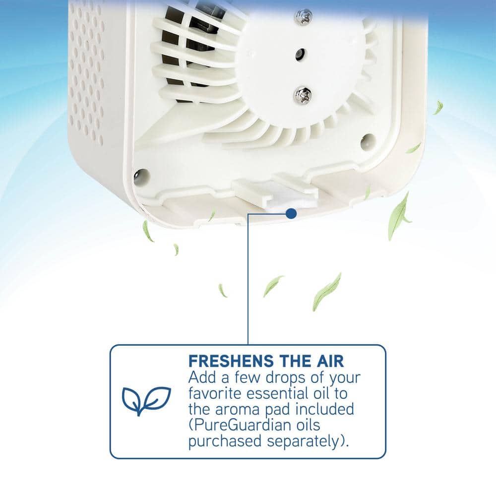 GermGuardian Allergen Filter Pluggable Air Purifier 7 in. White for Home with UV-C, Nightlight, Allergens, Dust, Pollen, Pet Dander (3)