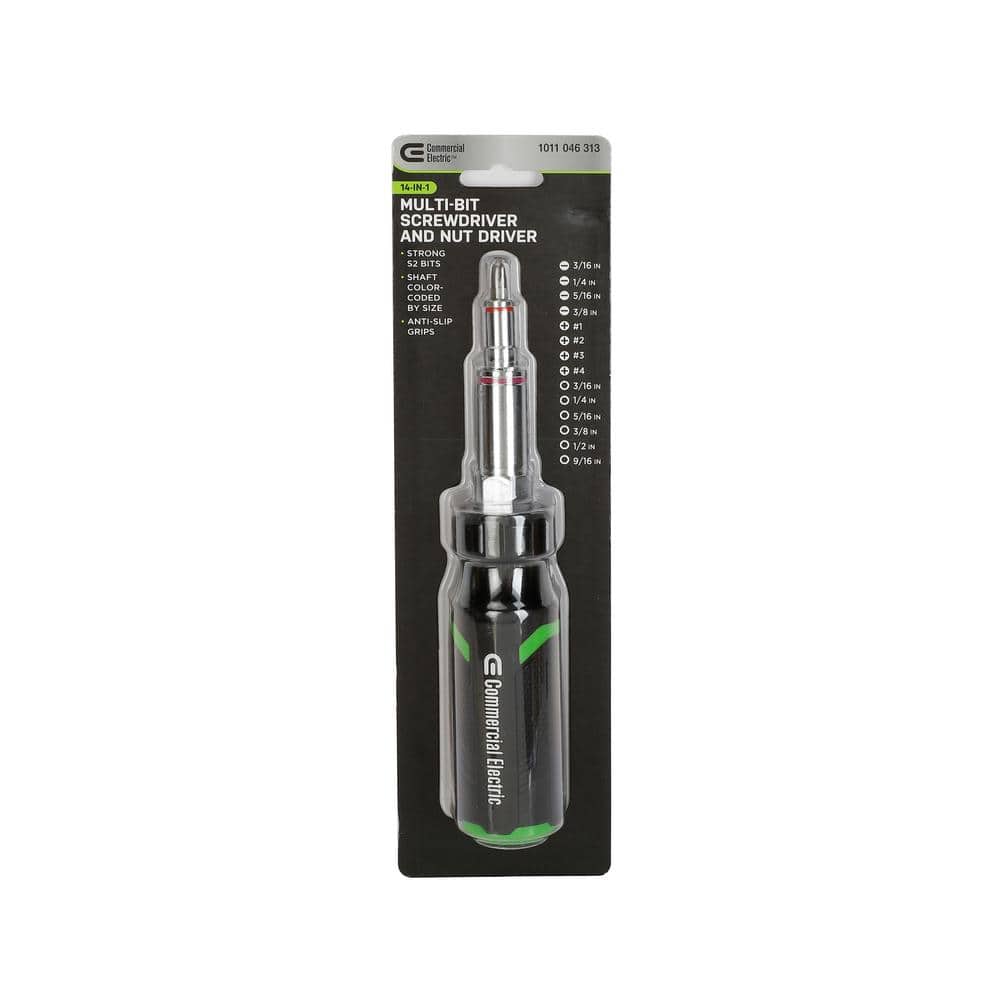 Commercial Electric 14-in-1 Multi-Bit Screwdriver/Nut Driver (4)