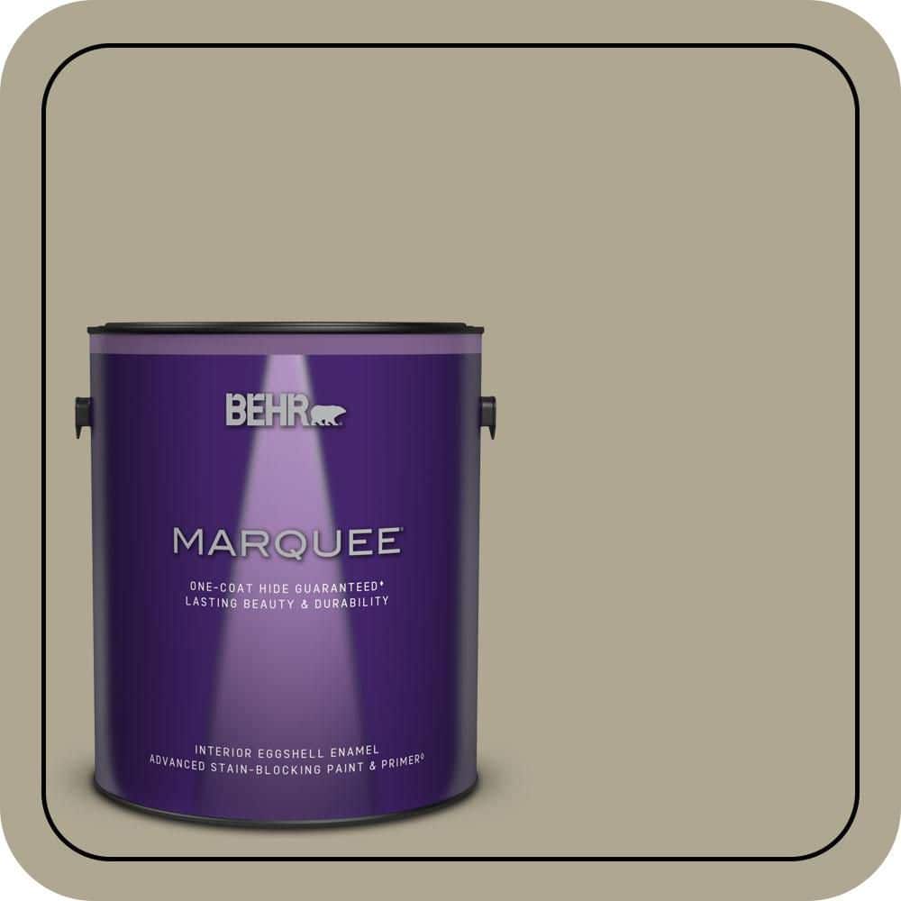 BEHR MARQUEE 1 gal. #PPU8-19 Stone Walls One-Coat Hide Eggshell Enamel Interior Paint & Primer