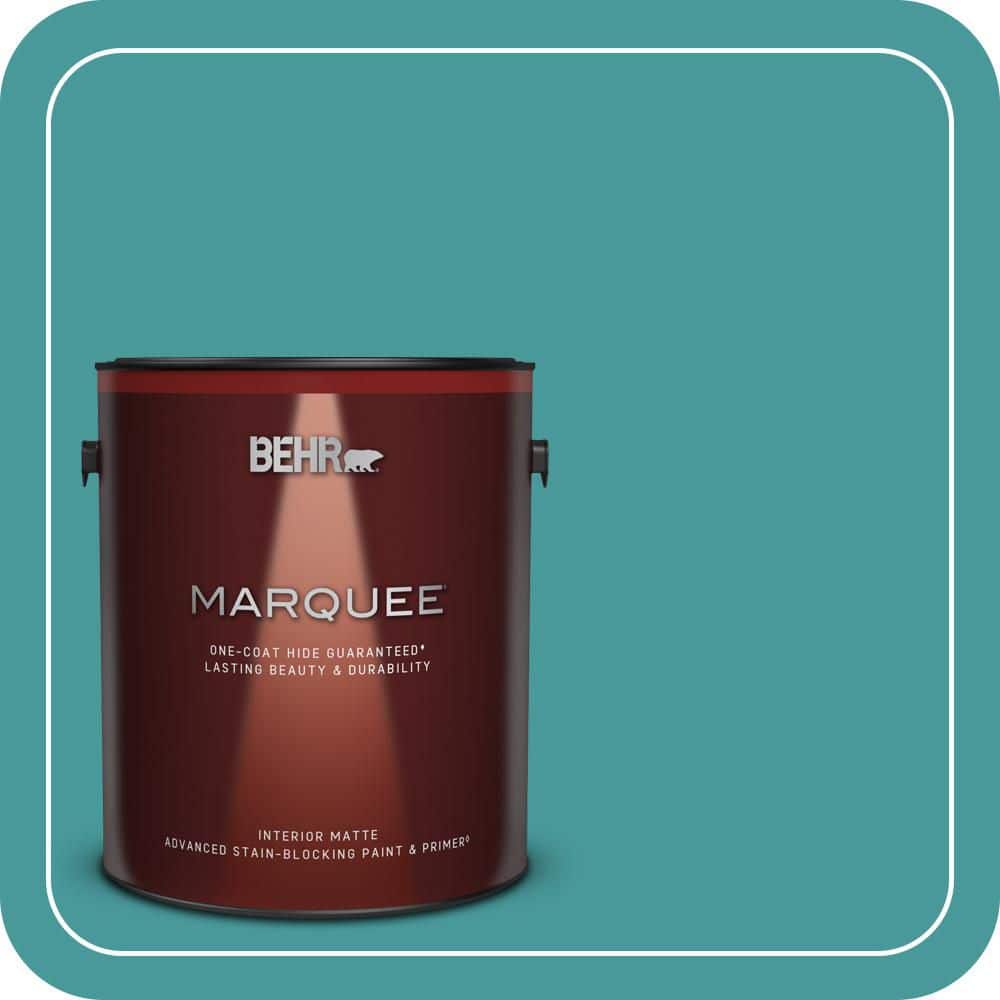 BEHR MARQUEE 1 gal. #510D-6 Aquatic Green Matte Interior Paint & Primer