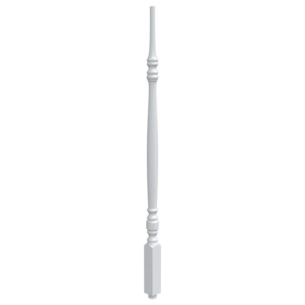 EVERMARK Stair Parts 42 in. x 1-3/4 in. 5300 Primed Pin Top Wood Baluster for Stair Remodel (1)