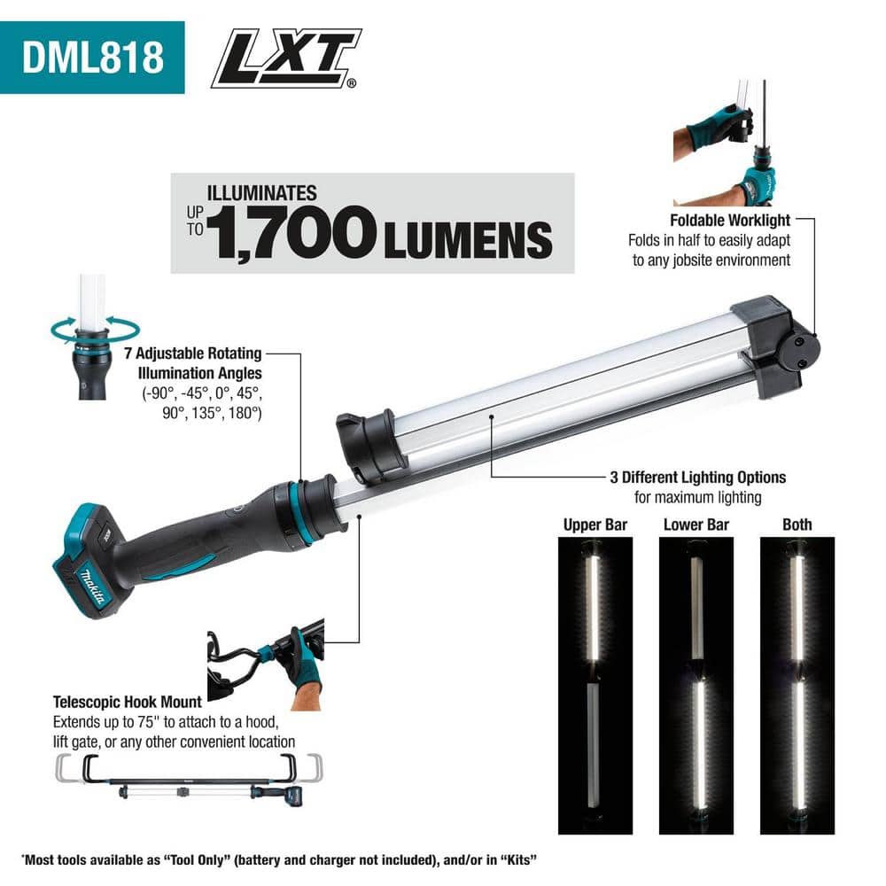 Makita 18-Volt LXT Lithium-Ion L.E.D. Underhood Work Light, Light Only (3)