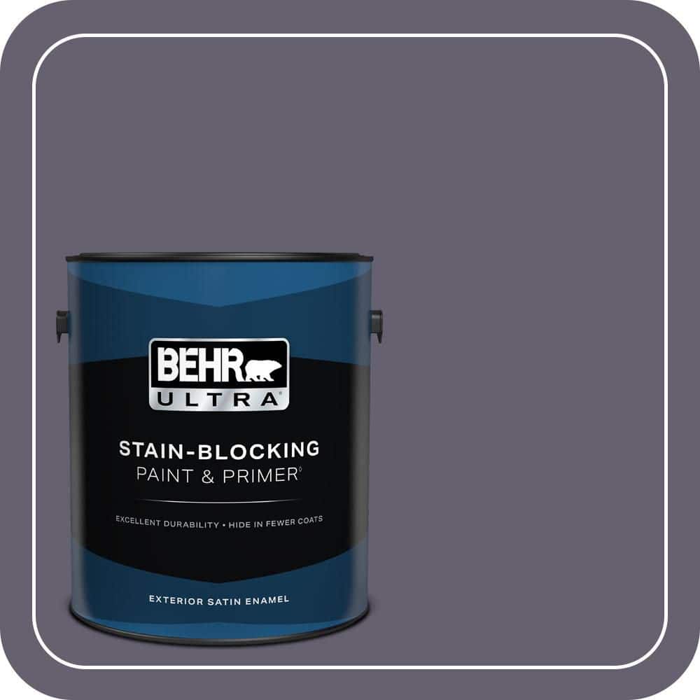 BEHR ULTRA 1 gal. #N560-6 Fashionista Satin Enamel Exterior Paint & Primer