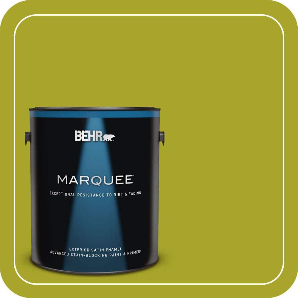 BEHR MARQUEE 1 gal. #P340-7 Venom Satin Enamel Exterior Paint & Primer
