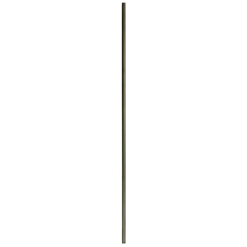 WM Coffman 44 in. x 5/8 in. Flat Black Round Venetian Plain Hollow Iron Baluster