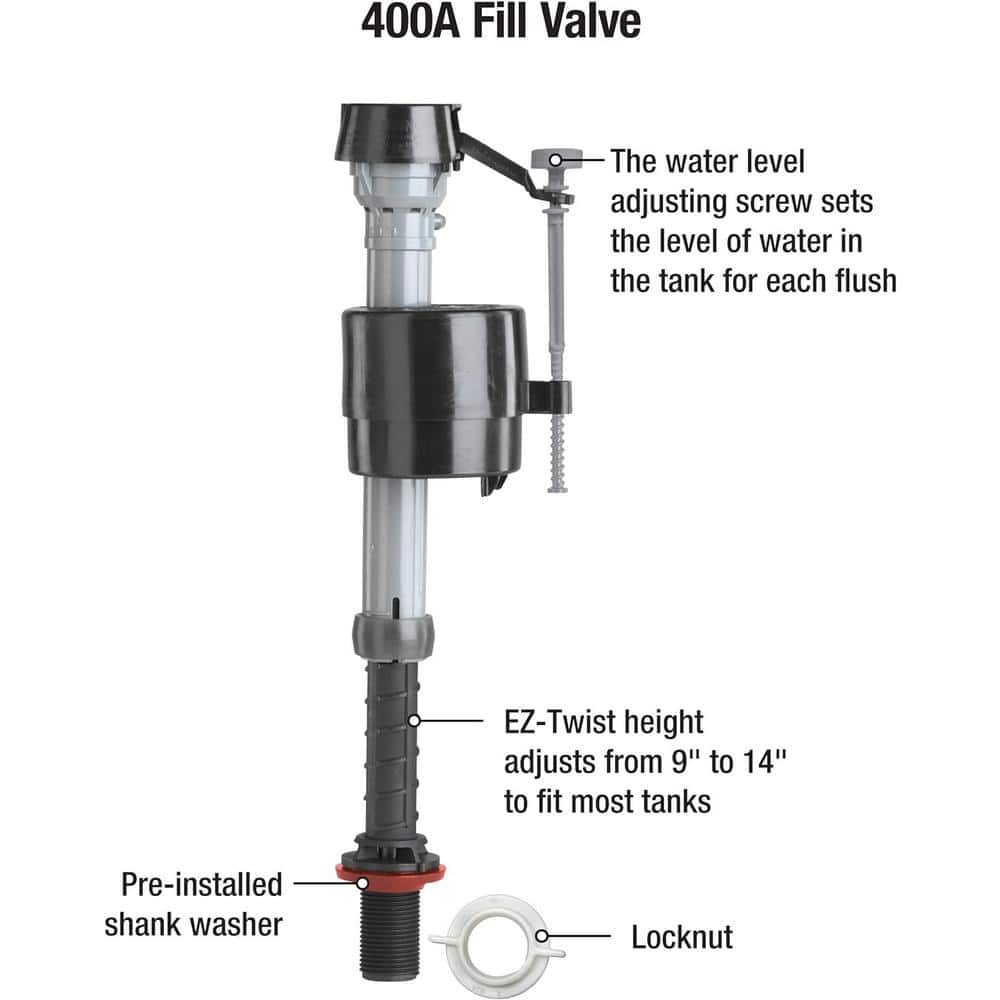 Fluidmaster Mansfield Toilet Fill Valve and Flush Valve Seal Repair Kit (3)