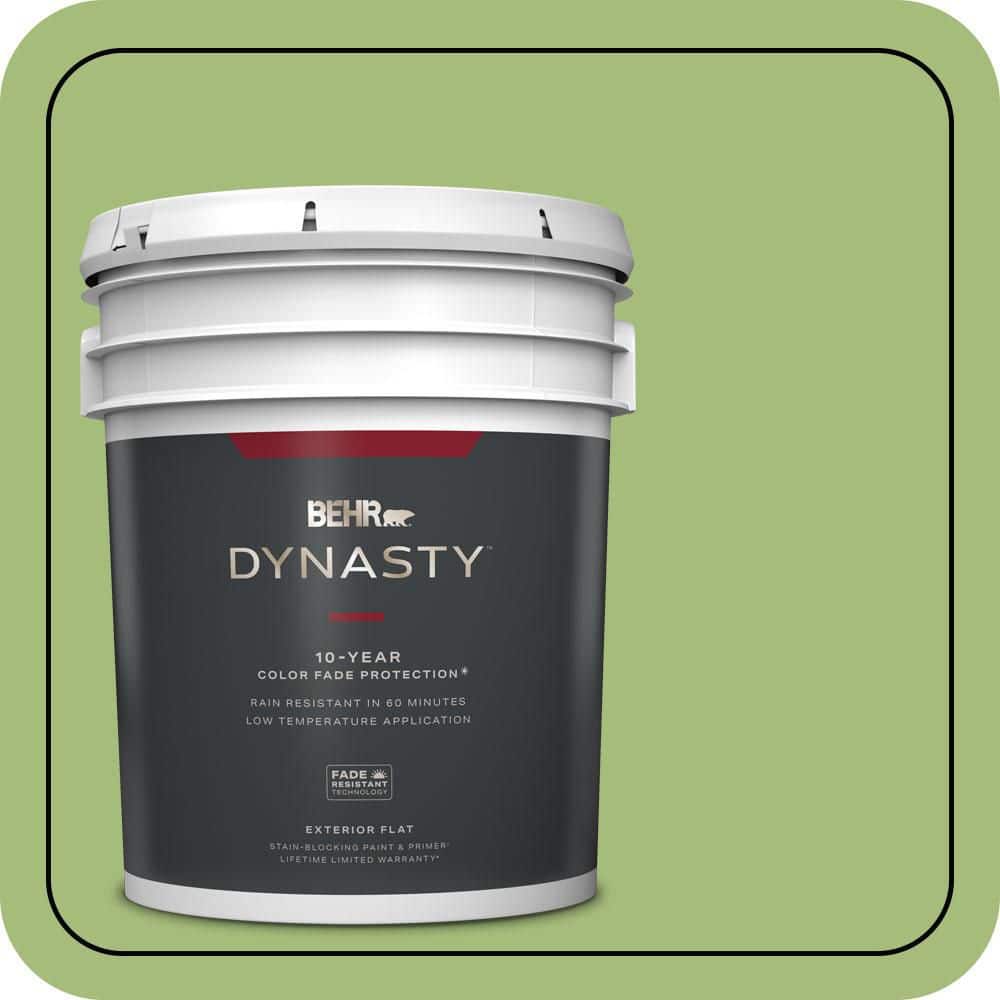 BEHR DYNASTY 5 gal. #P370-5 Lazy Caterpillar Flat Exterior Stain-Blocking Paint & Primer