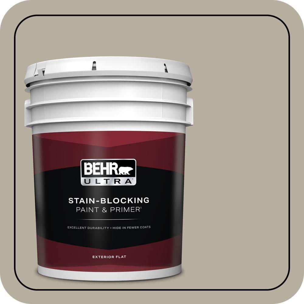 BEHR ULTRA 5 gal. #N320-4 Camping Tent Flat Exterior Paint & Primer