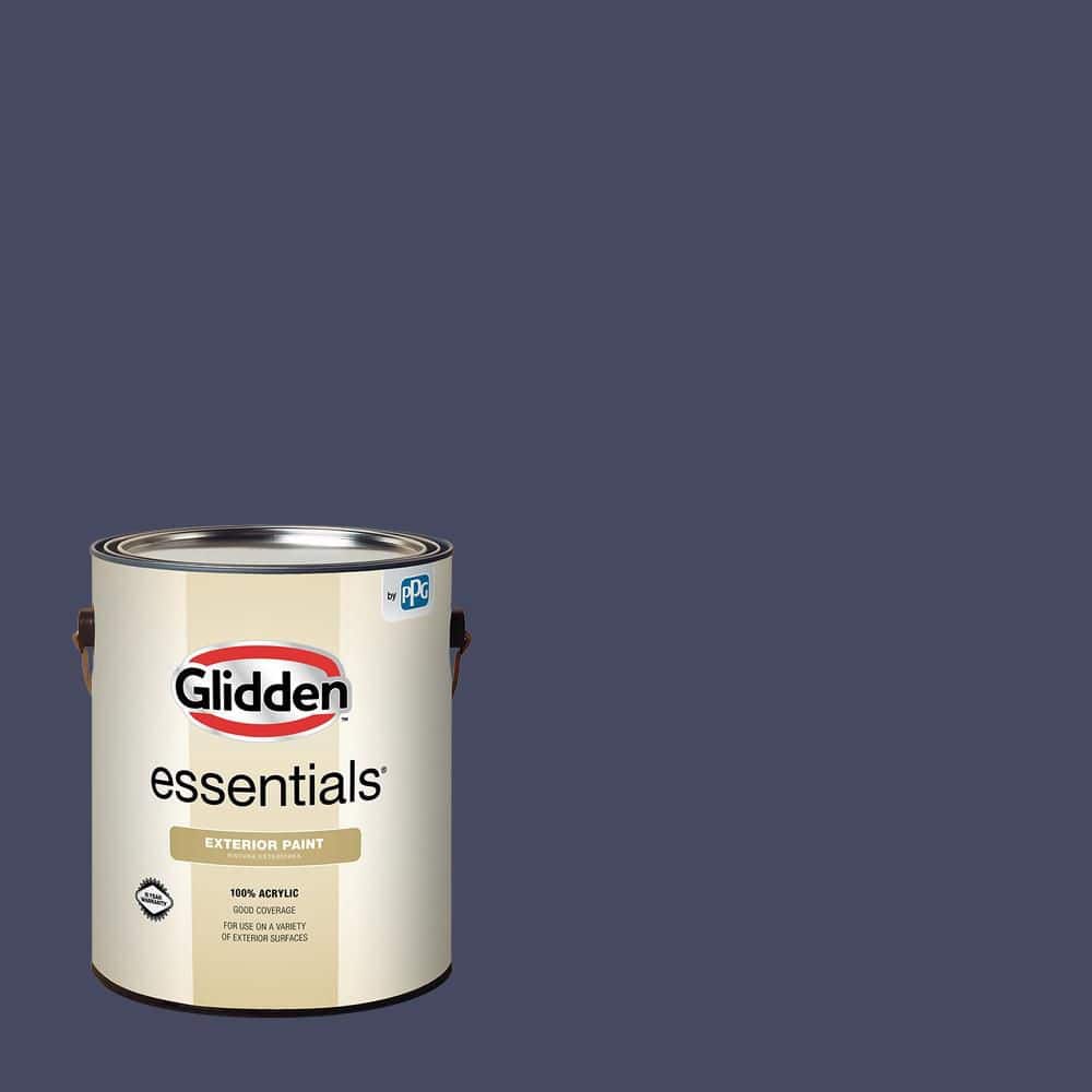 Glidden Essentials 1 gal. PPG1171-7 Chinaberry Satin Exterior Paint