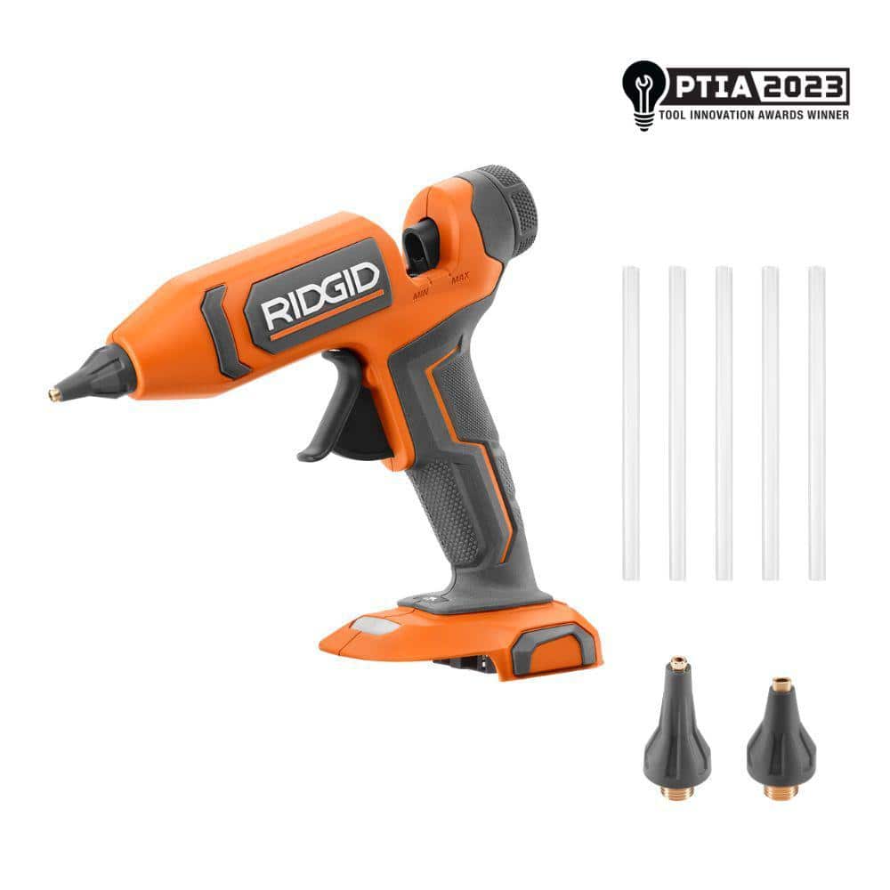 RIDGID 18V Cordless Full-Size Professional High-Temp Glue Gun (Tool Only)