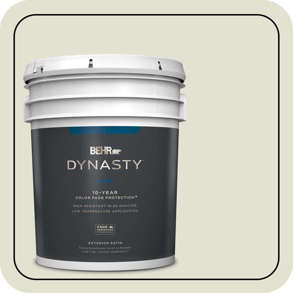 BEHR DYNASTY 5 gal. #S370-1 Positive Energy Satin Enamel Exterior Stain-Blocking Paint & Primer