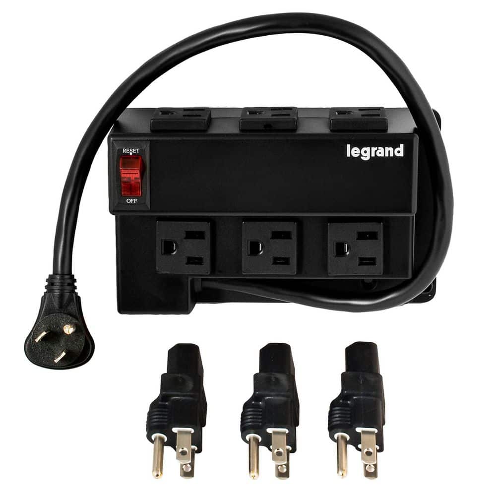 Legrand On-Q Half Width Structured Media Enclosure Power Strip Module (1)