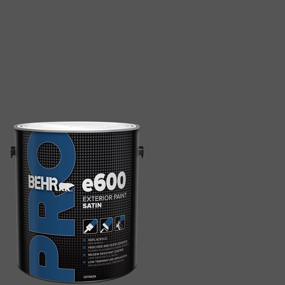 BEHR PRO 1 gal. #QE-62 Maximum Gray Satin Exterior Paint