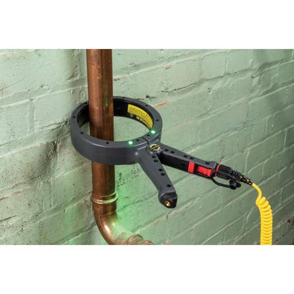 RIDGID SeekTech SR-20 Utility Pipeline Locator w/ 18V Locator Adaptor, ST-305R Line Transmitter, 4 in. Inductive Signal Clamp (2)