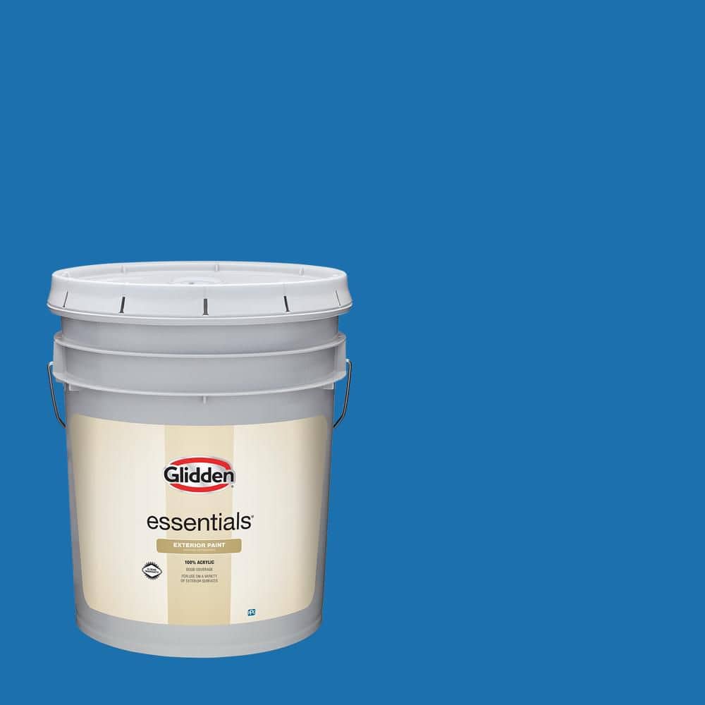 Glidden Essentials 5 gal. PPG1242-6 Planetarium Satin Exterior Paint