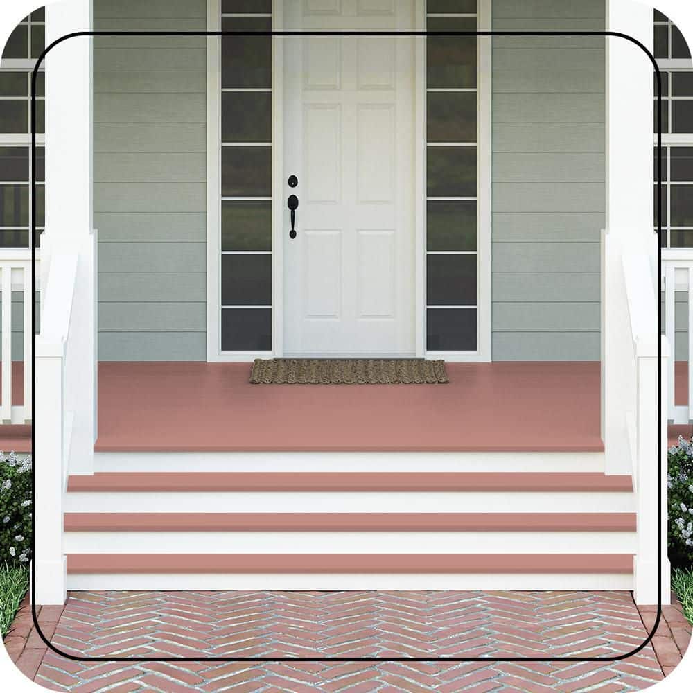 BEHR PREMIUM #S160-4 Textured Low-Lustre Enamel Interior/Exterior Porch and Patio Anti-Slip Floor Paint (2)