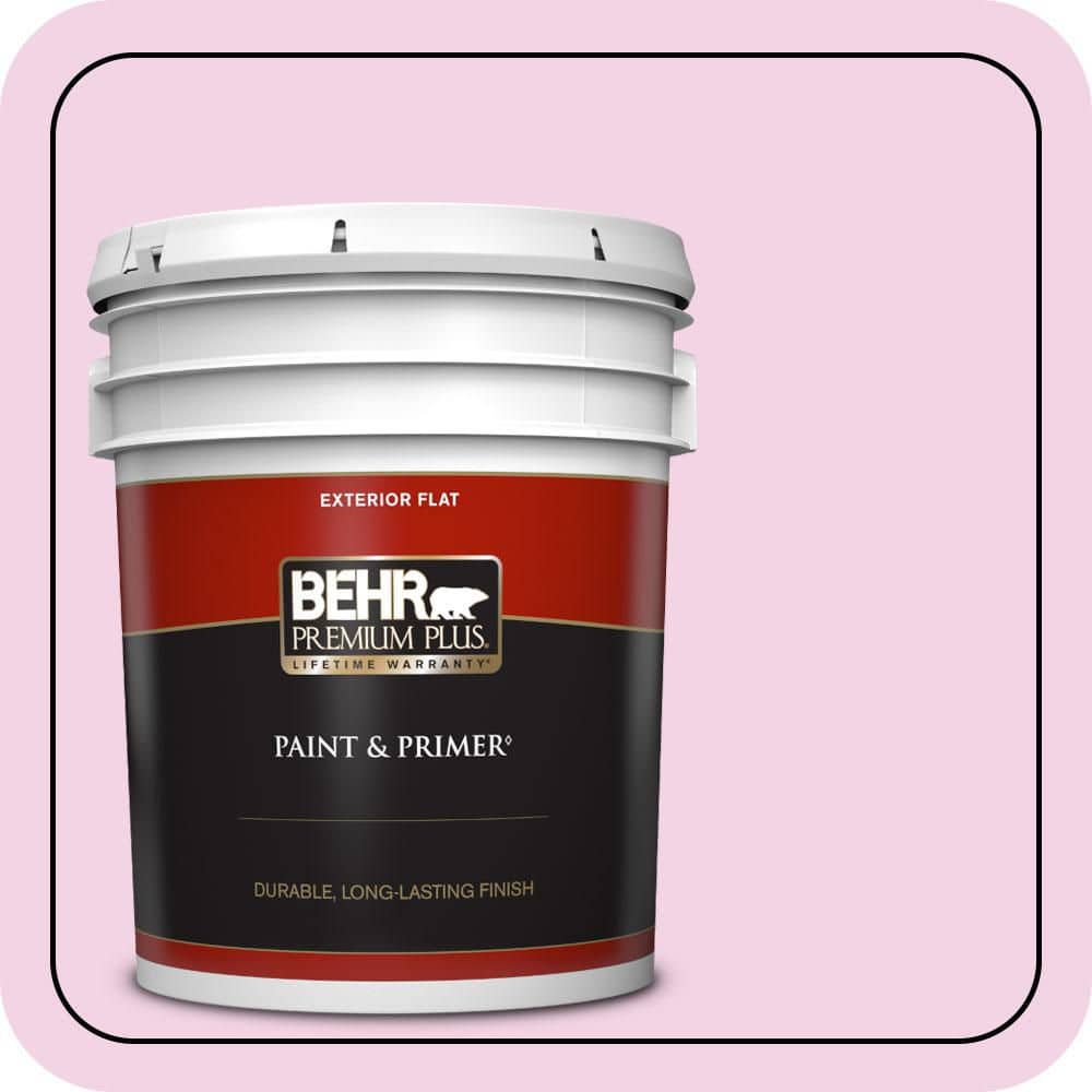 BEHR PREMIUM PLUS 5 gal. #690A-2 Hopeful Flat Exterior Paint & Primer