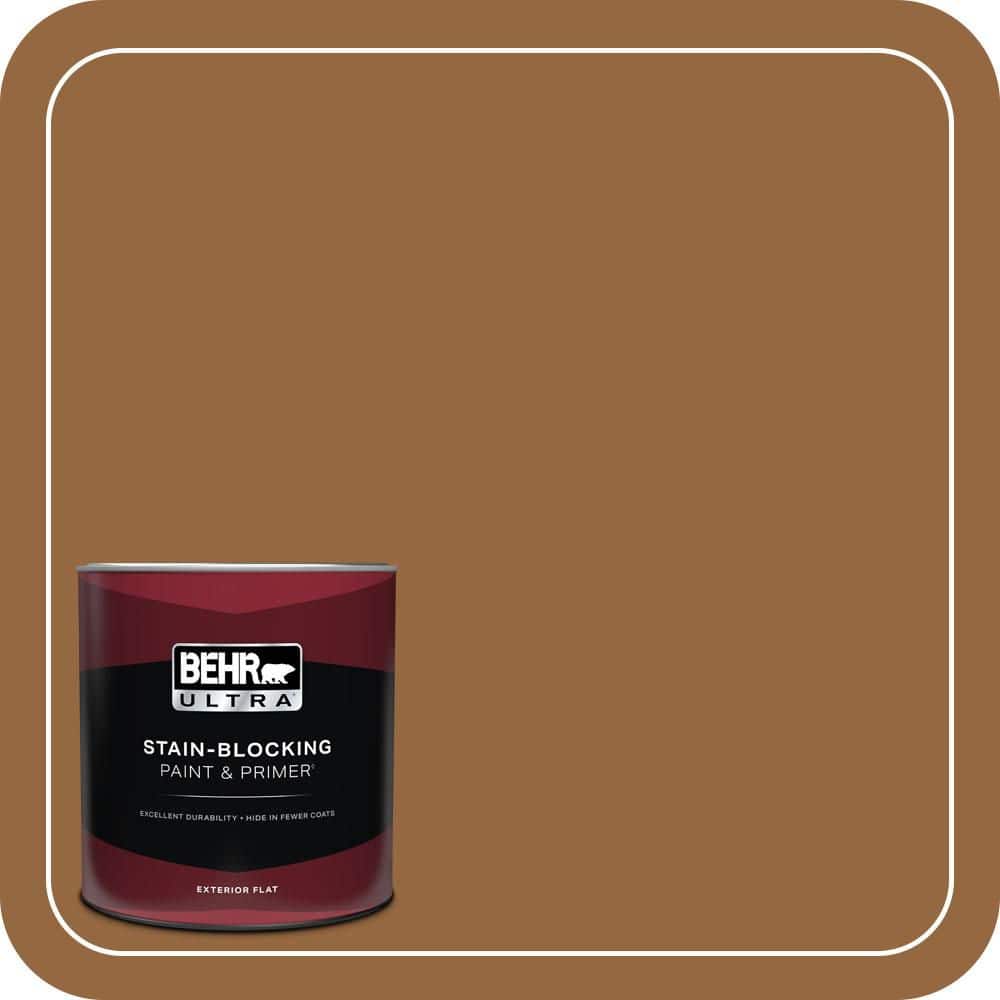 BEHR ULTRA 1 qt. #MQ2-06 Gilded Glamour Flat Exterior Paint & Primer