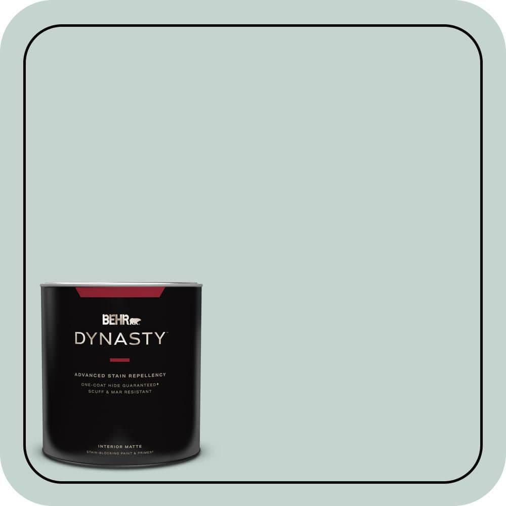 BEHR DYNASTY 1 qt. #490E-3 Celtic Gray Matte Interior Stain-Blocking Paint & Primer