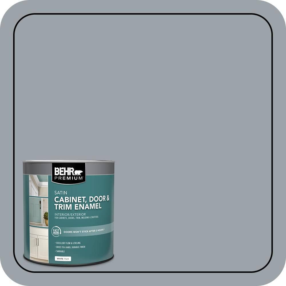 BEHR PREMIUM 1 qt. #MQ5-22 Rainmaster Satin Enamel Interior/Exterior Cabinet, Door & Trim Paint