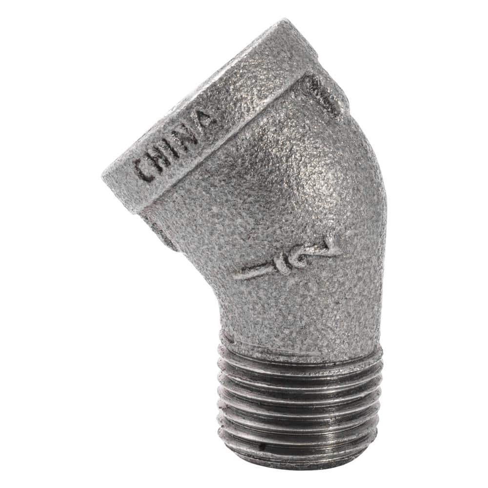 Southland 1/2 in. Black Malleable Iron Degree FPT MPT Street Elbow Fitting (2)