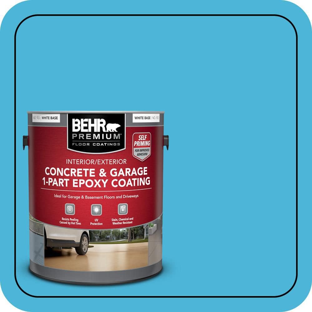 BEHR PREMIUM #P490-4 Self-Priming 1-Part Epoxy Satin Interior/Exterior Concrete and Garage Floor Paint (1)