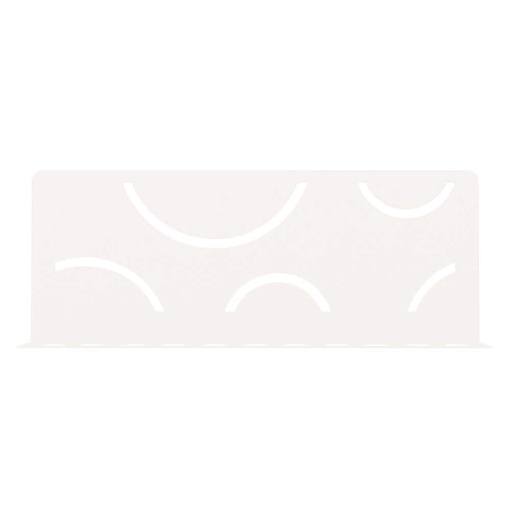 Schluter Shelf-W Matte White Color-Coated Aluminum Curve Wall Shelf