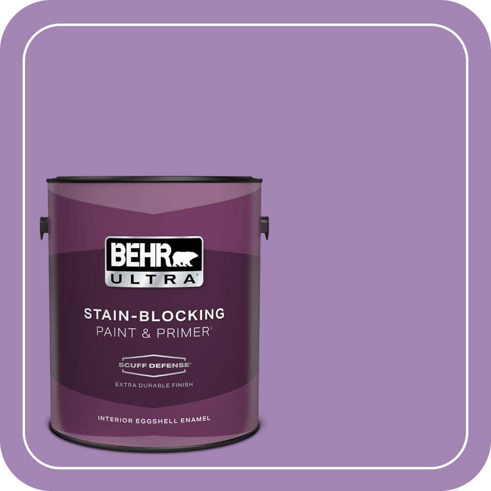 BEHR ULTRA 1 gal. #660B-6 Daylight Lilac Extra Durable Eggshell Enamel Interior Paint & Primer