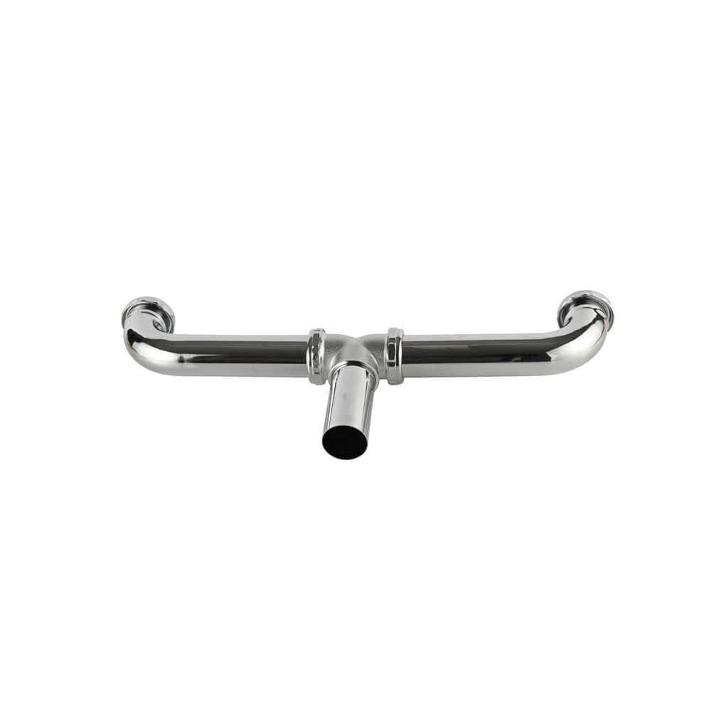 Everbilt 1-1/2in. x 16in. Chrome-Plated Brass Slip-Joint Sink Drain Center Outlet Waste (3)