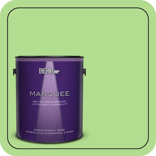 BEHR MARQUEE 1 gal. #MQ4-46 Early Spring One-Coat Hide Eggshell Enamel Interior Paint & Primer (2)