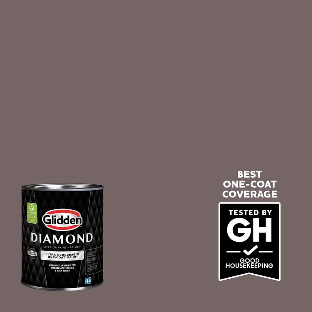 Glidden Diamond 1 qt. #PPG1014-6 Eagle Eye Eggshell Interior Paint with Primer