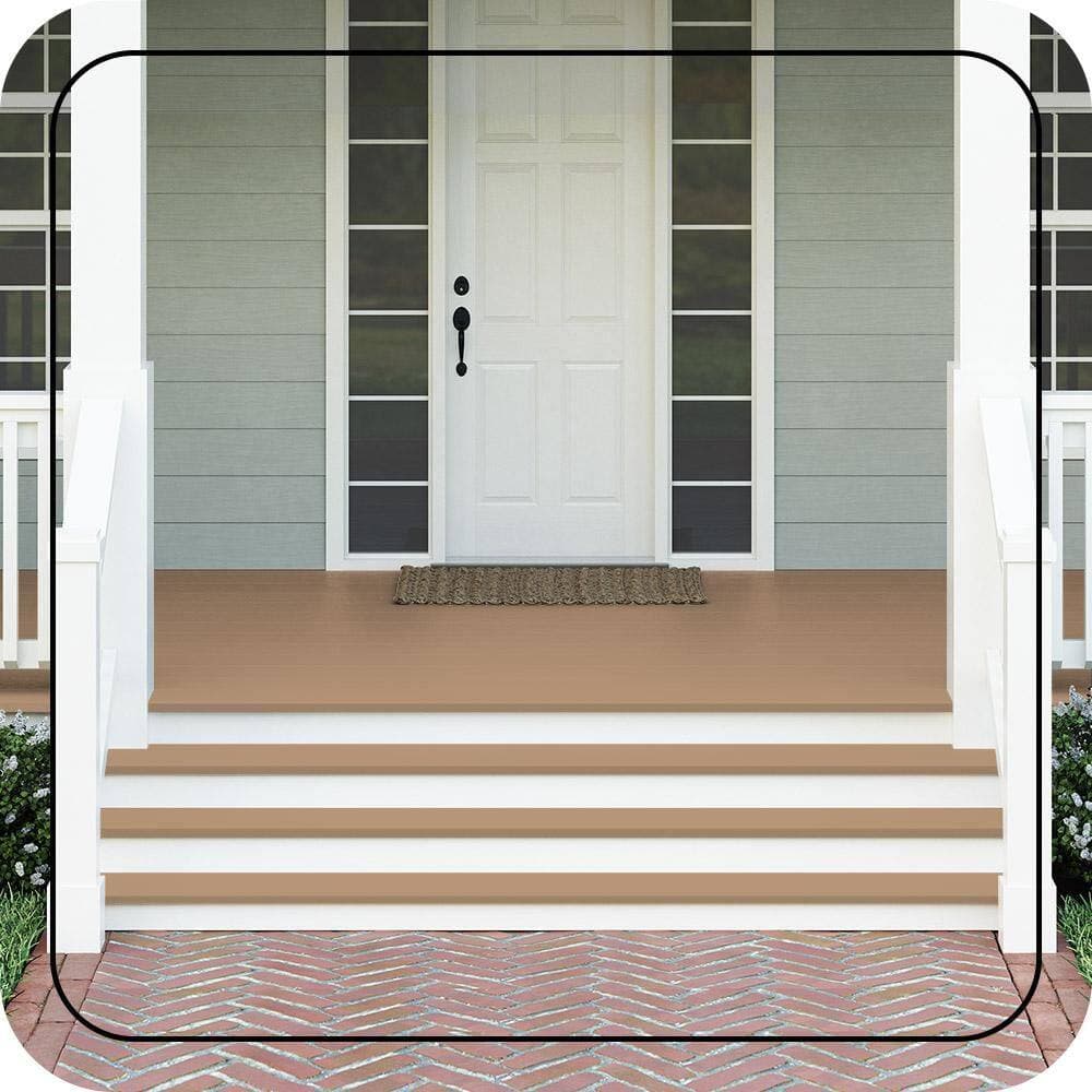 BEHR PREMIUM #N250-4 Textured Low-Lustre Enamel Interior/Exterior Porch and Patio Anti-Slip Floor Paint (2)
