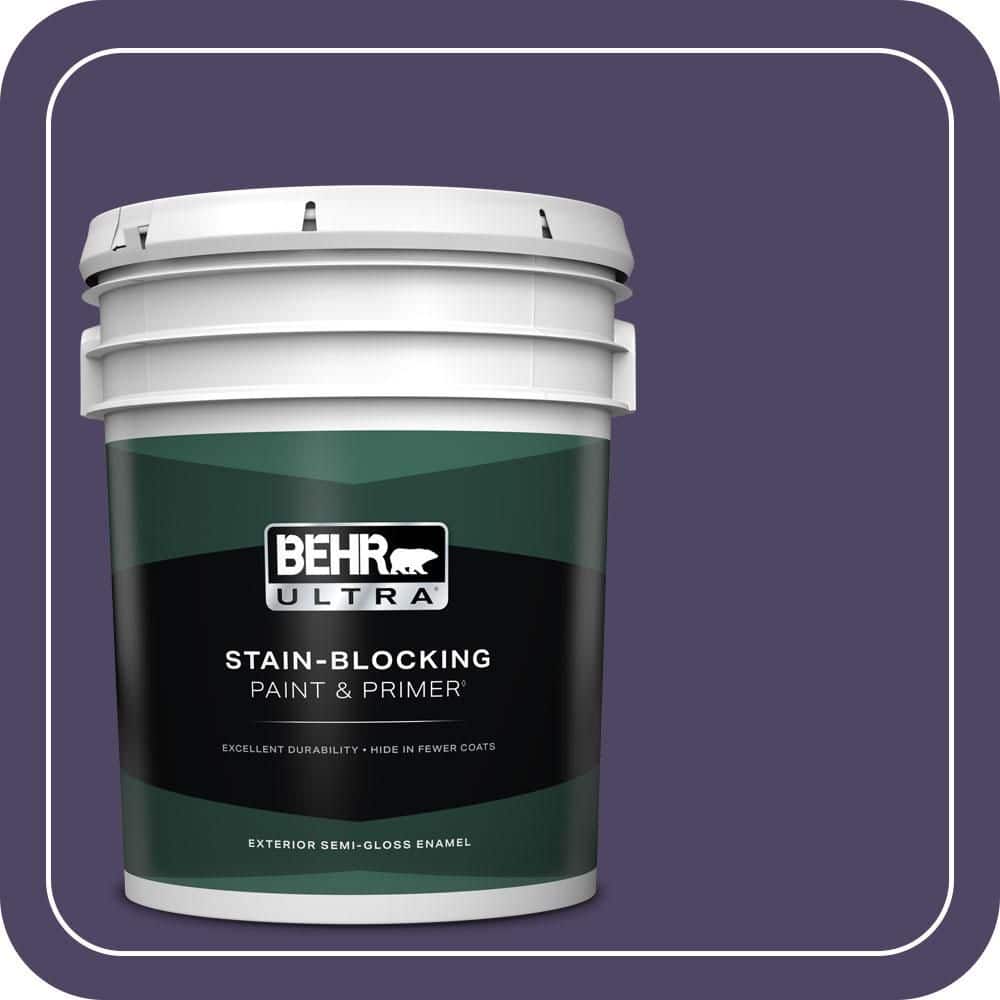 BEHR ULTRA 5 gal. #S-H-650 Berry Charm Semi-Gloss Enamel Exterior Paint & Primer