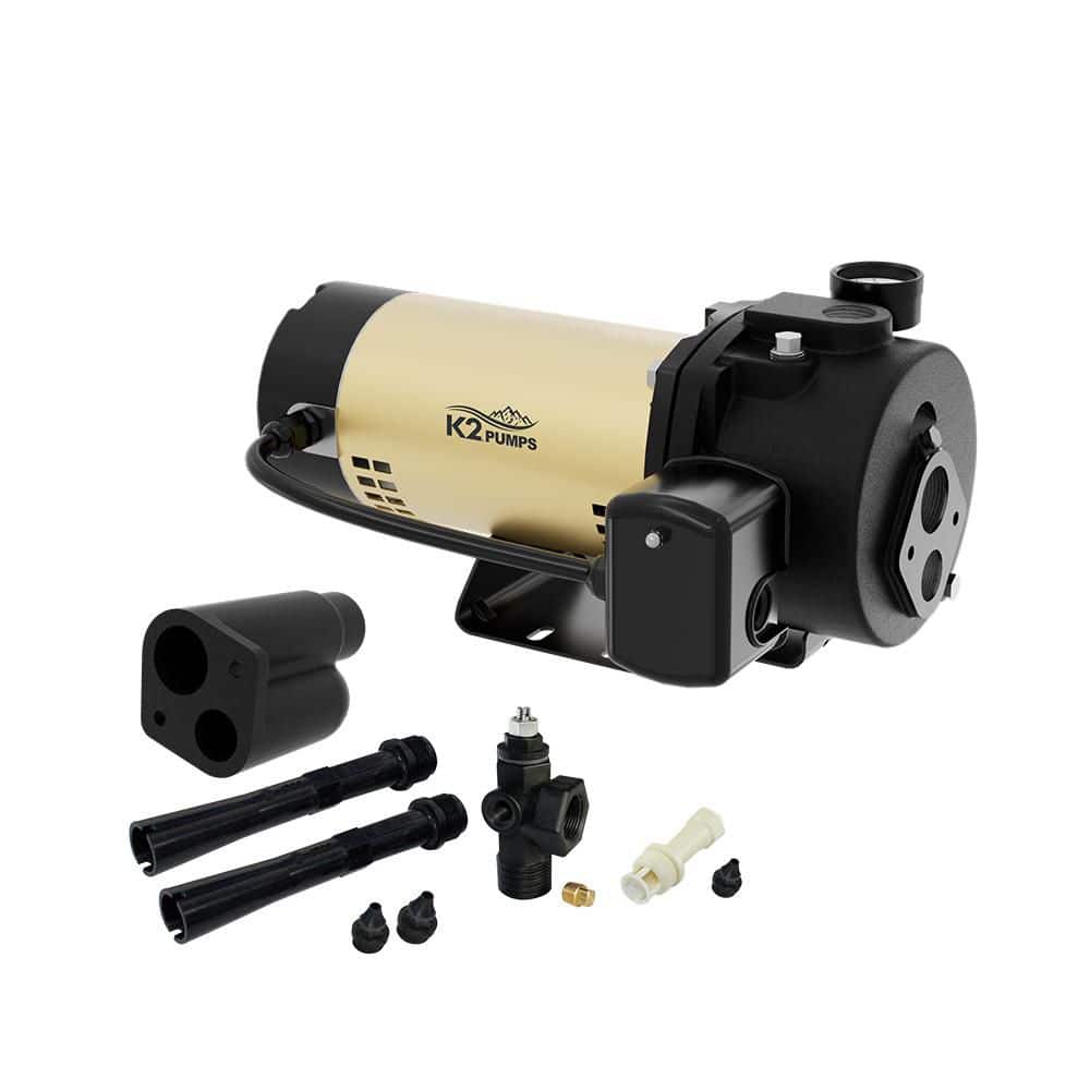 Unbranded Professional Grade 1 HP Convertible Jet Pump, Cast Iron, ODP, 115V / 230V