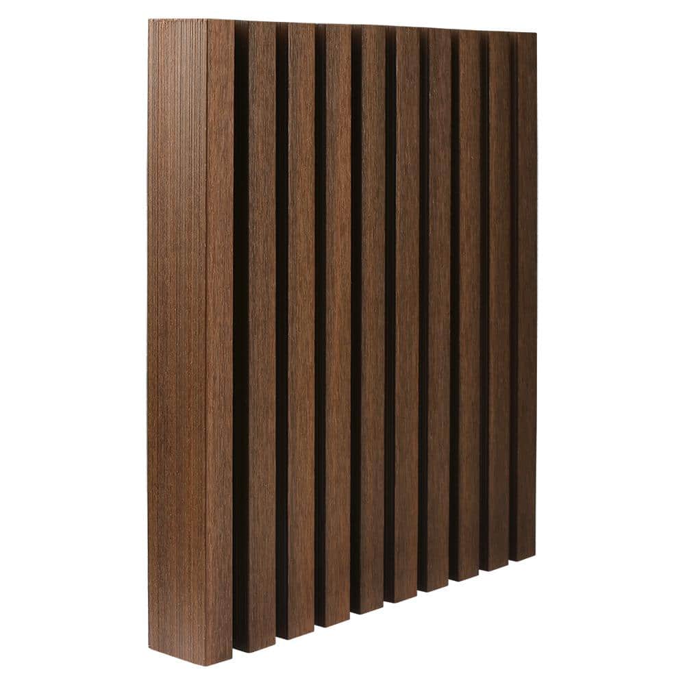 NewTechWood European Siding System 2.1 in. x 3.0 in. x 8 ft. Composite Siding End Trim Board in Brazilian Ipe (2)