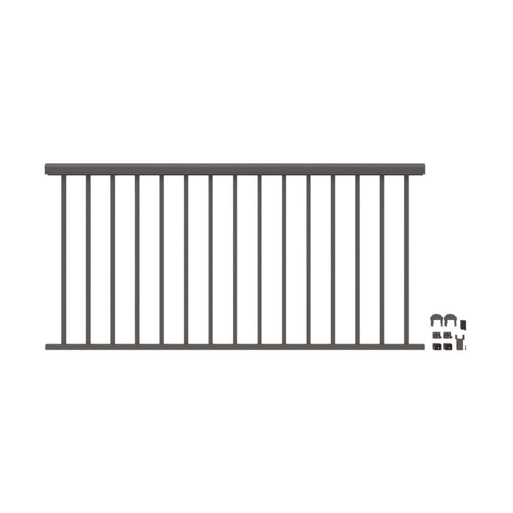 Barrette Outdoor Living VersaRail Cambridge 6 ft. x 36 in. Matte Bronze Aluminum Decorative Rail Level Kit (1)