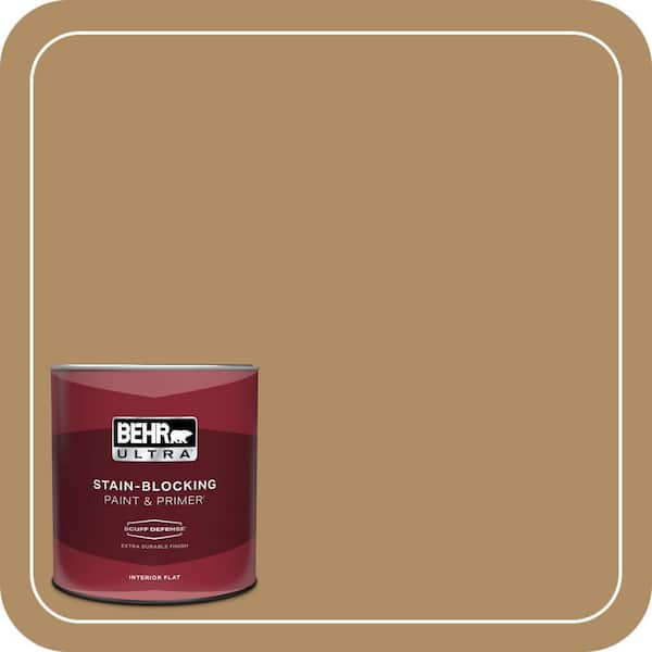 BEHR PREMIUM PLUS #300F-5 Brown Rabbit Enamel Interior Stain-Blocking Paint and Primer (2)