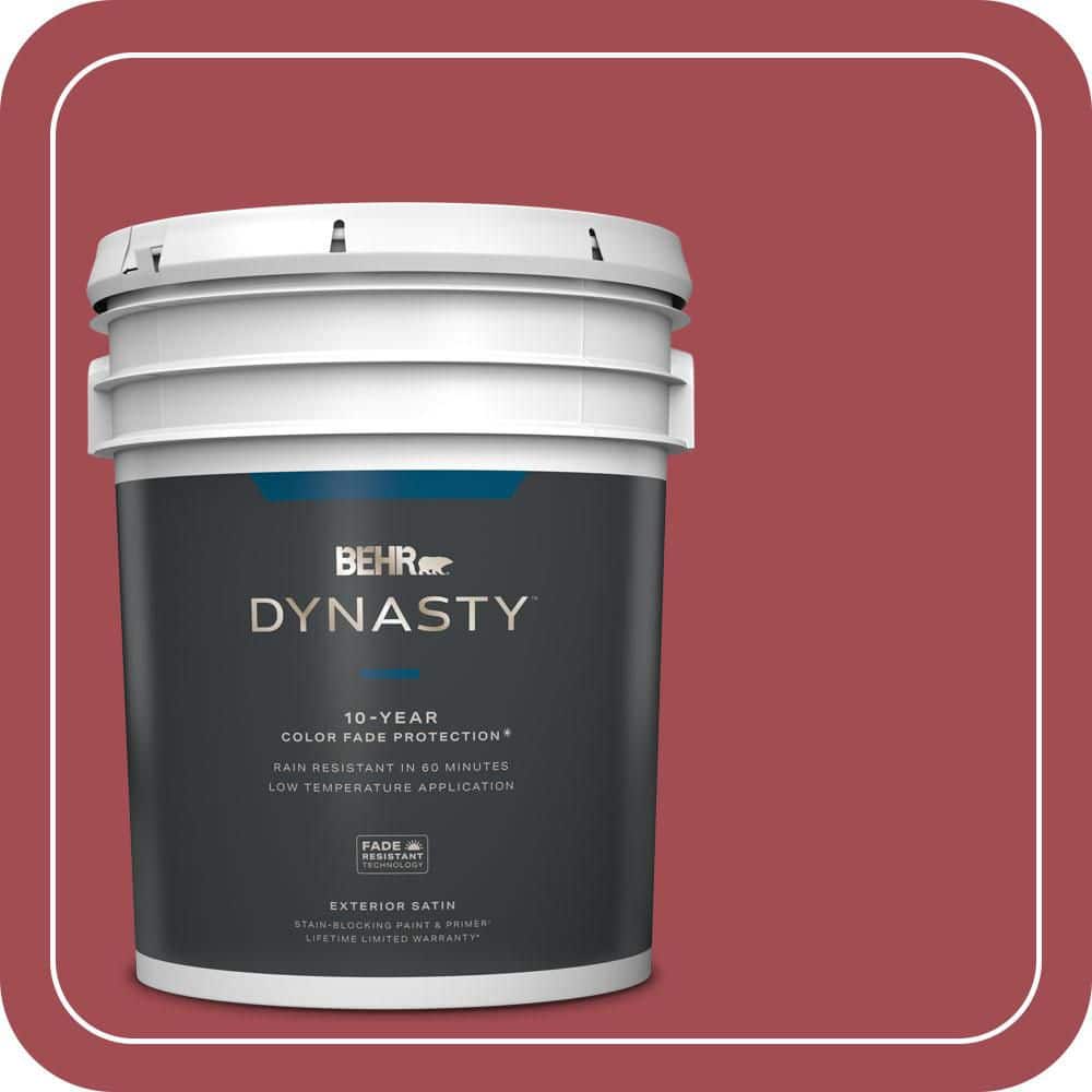 BEHR DYNASTY 5 gal. #PPU1-07 Powder Room Satin Enamel Exterior Stain-Blocking Paint & Primer